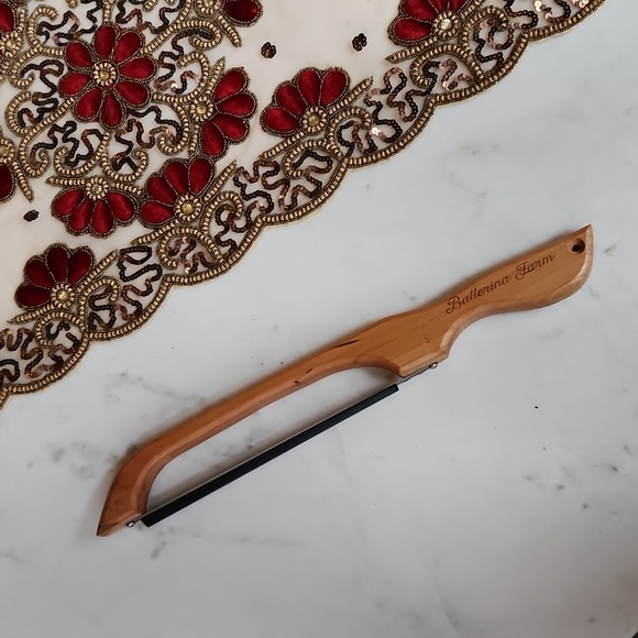 Ballerina Farm Kitchen Nwt Ballerina Bread Bow With Knife Blade Guard Righthanded Poshmark